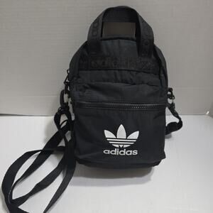 Adidas Originals Micro 2.0 Festival Mini Travel Crossbody Backpack Black White